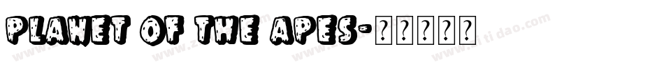 Planet of the Apes字体转换